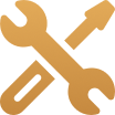 Tools crossed symbol